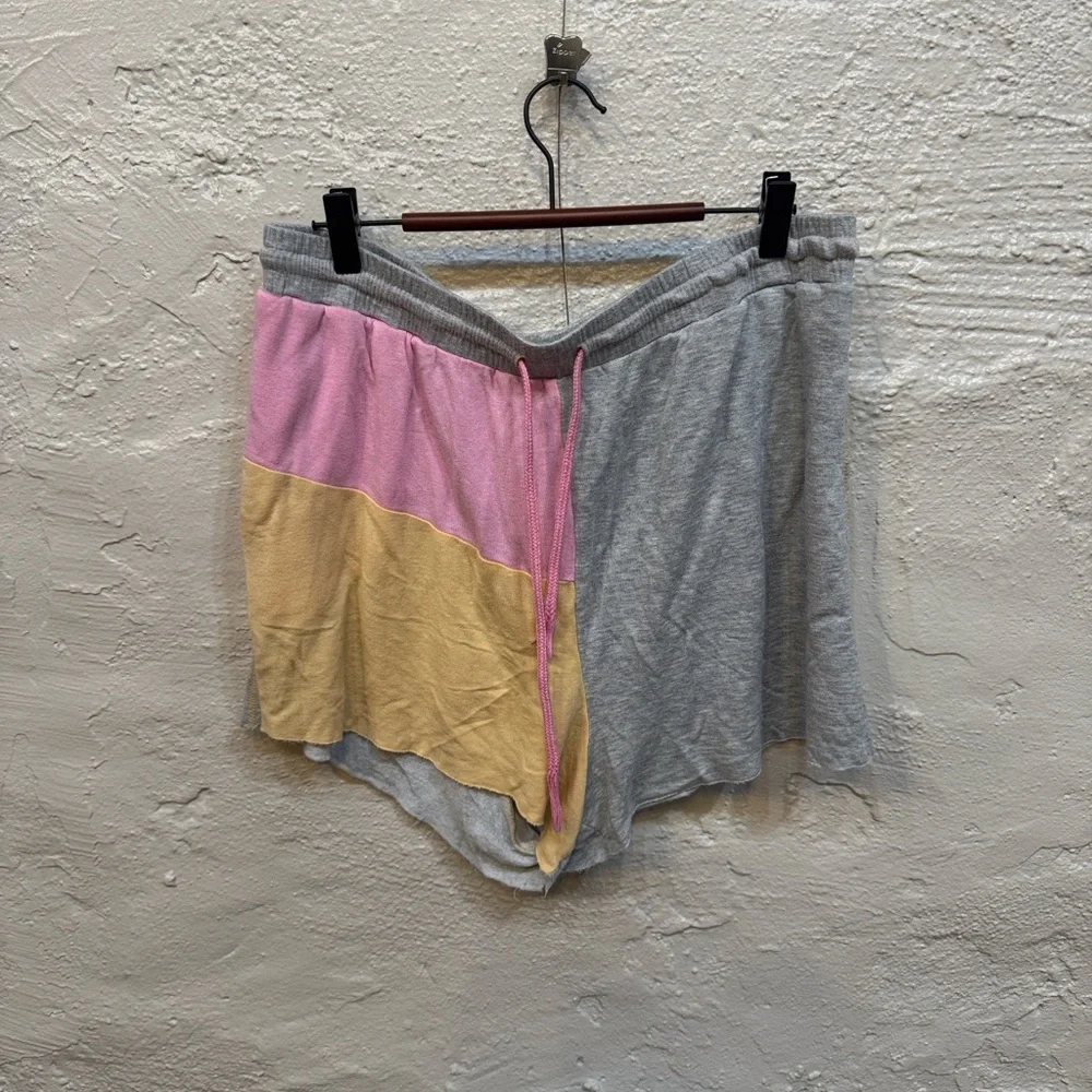 Colsie XL Loungewear Sleepwear Y2K Crop Patch Cut Off 2 Pc Shorts Top - Picture 13 of 13